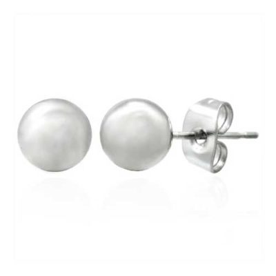 simply stainless steel stud earrings