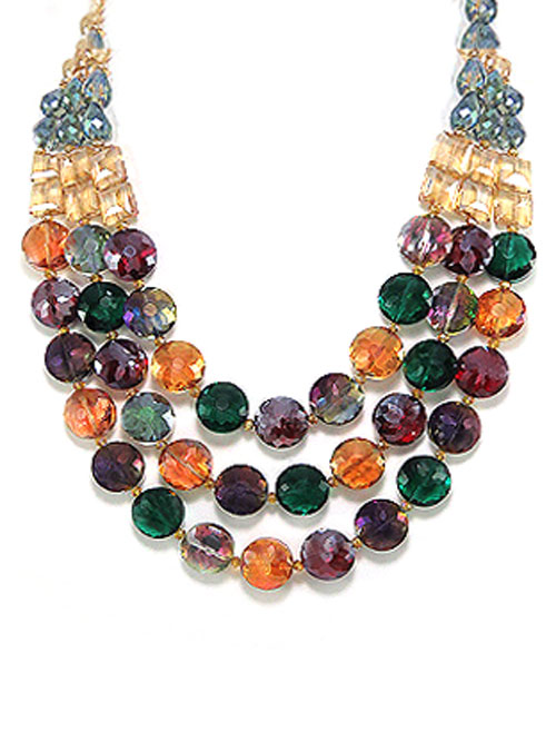 calypso multicolor statement necklace