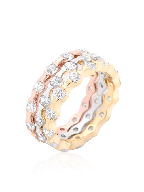 Tiffany stackable rings gold silver rings