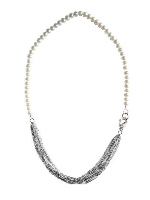 alma and co andrea pearls and chains necklace