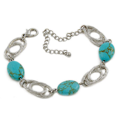 alma and co turquoise and silver bracelet