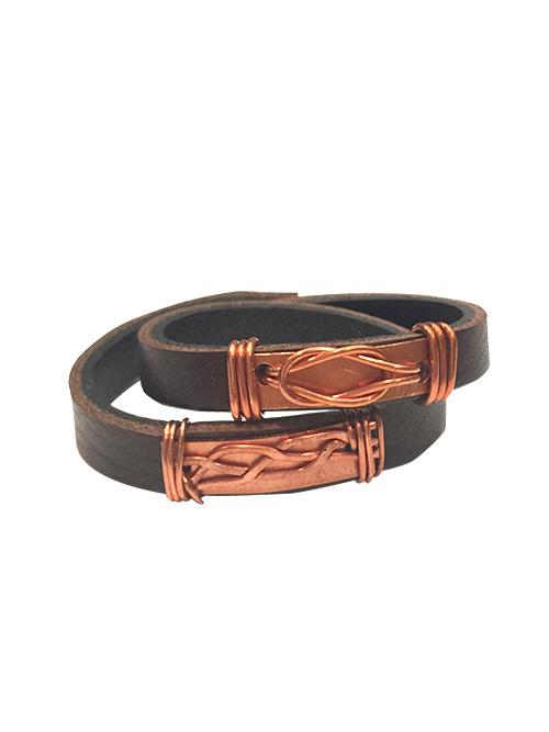 alma and co celtic love knot wrap bracelet by belt & wire