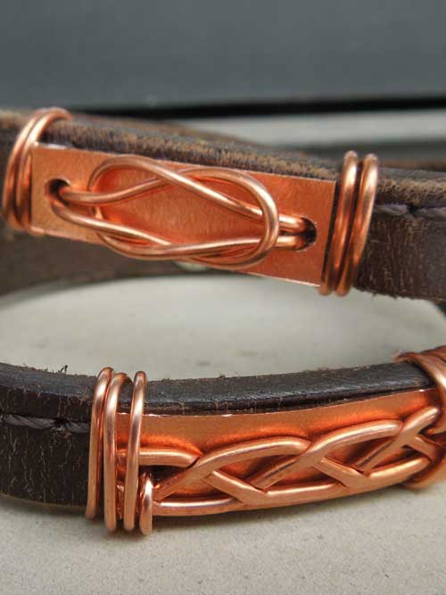 celtic love knot wrap bracelet by belt & wire for alma and co