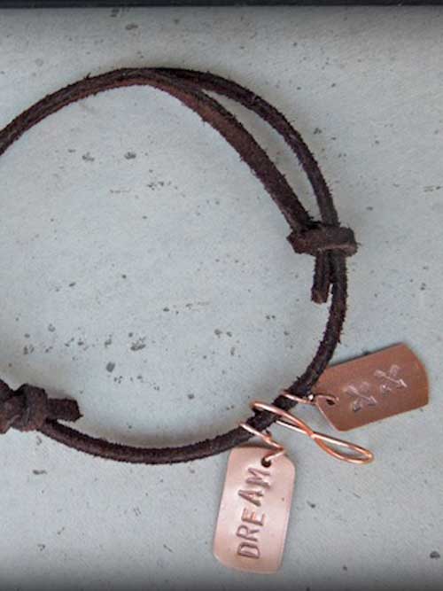 dreamcatcher leather bracelet belt & wire for alma and co